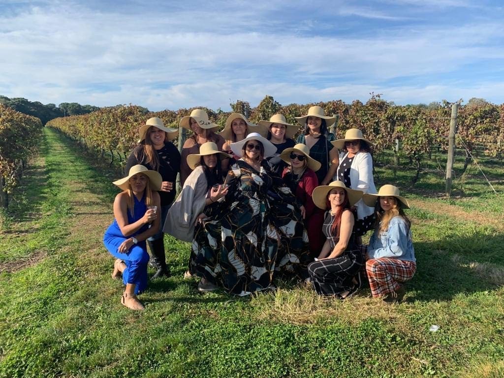 Wine Tasting with Friends During Harvest Season in Long Island